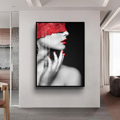 Masquerade Selective Color Crystal Porcelain Framed Print Wall Art - Northern Interiors