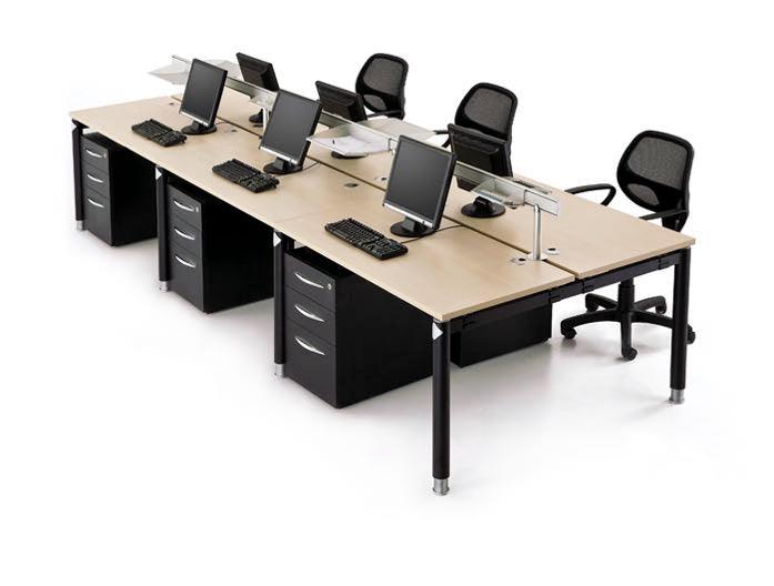 Modern 6 person Workstation - Northern Interiors