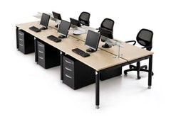 Modern 6 person Workstation - Northern Interiors