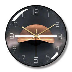 Modern Black and Gold Clock - Northern Interiors