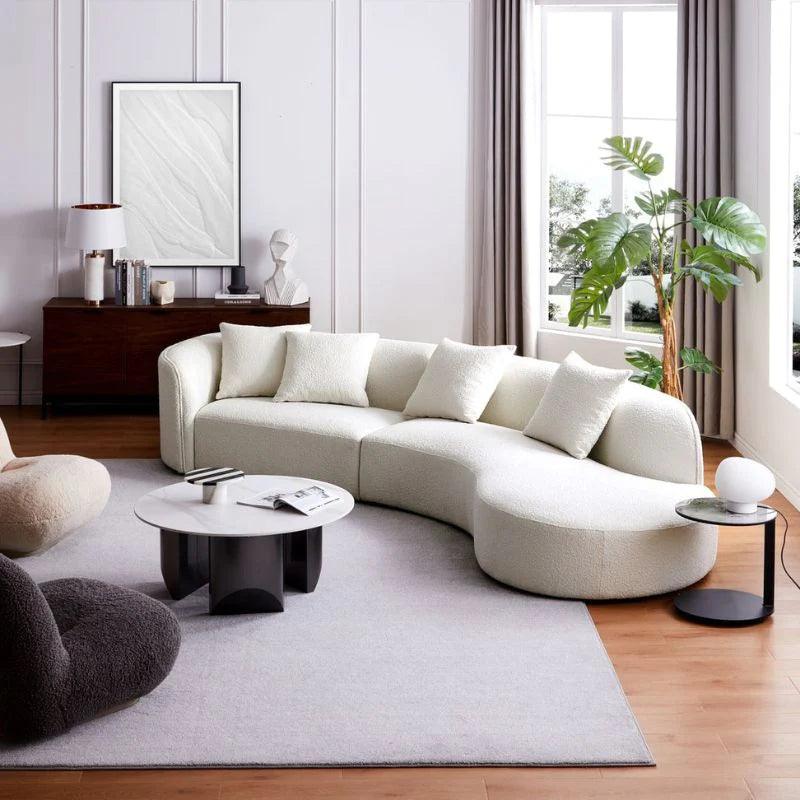 Modern Curve Fabric Sectional Sofa - Northern Interiors