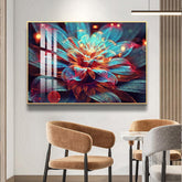 Modern Diamond Flower Gold Frame Wall Art - Northern Interiors