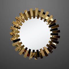 Modern Gold Decorative Wall Mirror - Northern Interiors