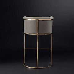 Modern Luxury Velvet Gold Bar Chair - Northern Interiors