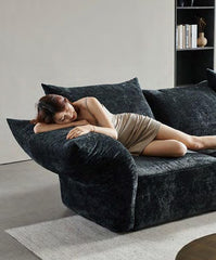 Modern Microfiber Sectional Sofa with Flexible Backrest - Northern Interiors