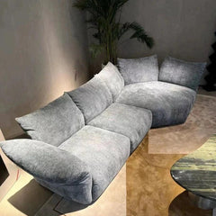 Modern Microfiber Sectional Sofa with Flexible Backrest - Northern Interiors