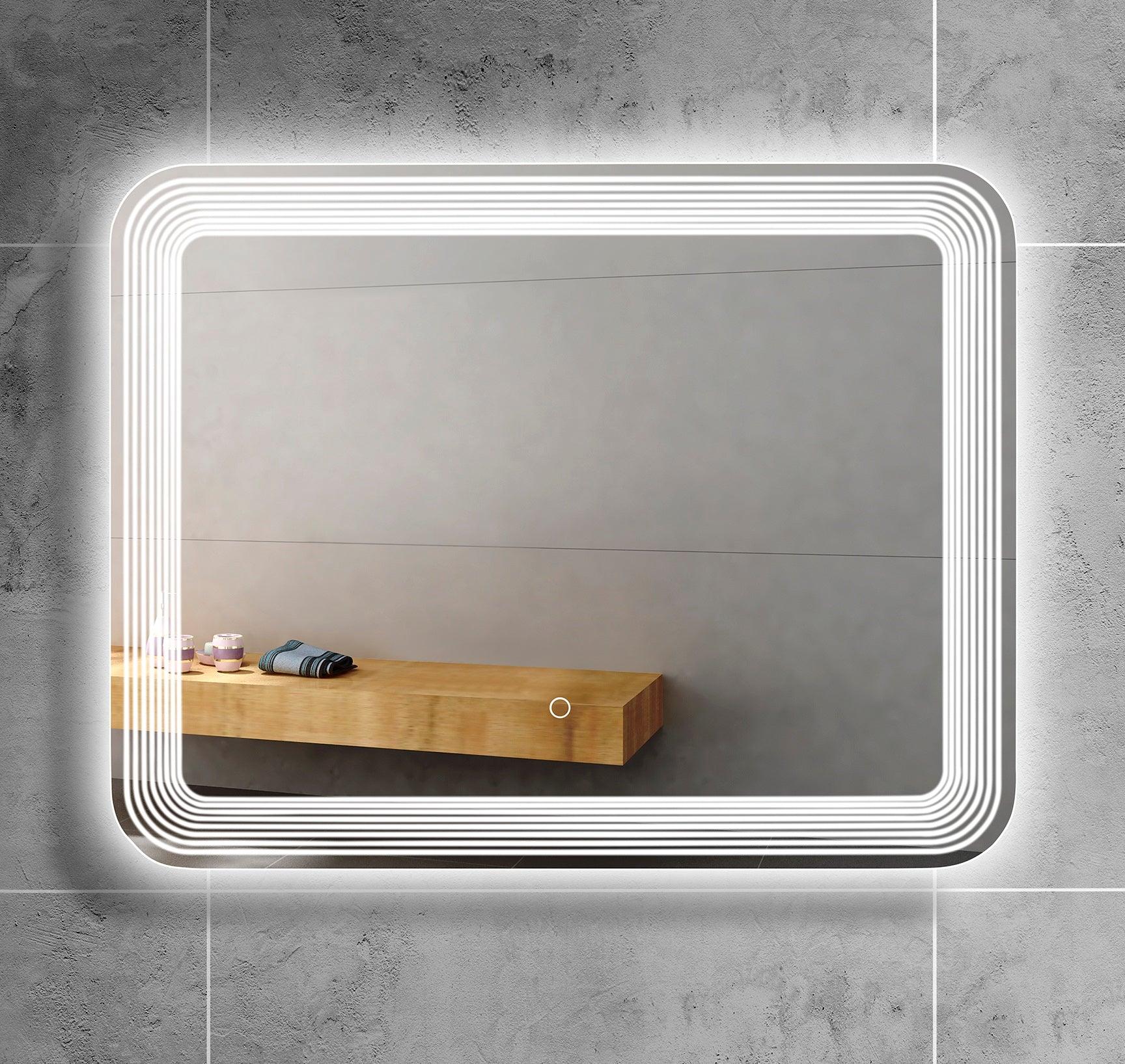 Modern Rectangular LED Mirror - Northern Interiors