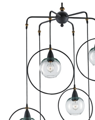 Moorsgate Black Multi-Pendant