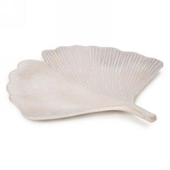 Natural White Leaf platter - Northern Interiors