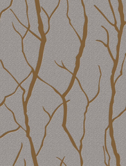 Tree Branch Suede Wallpaper