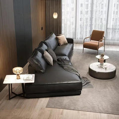 Nordic Micro Fiber Leather Sectional Sofa - Northern Interiors
