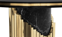 Orestes Luxury Marble Round Dining Table - Northern Interiors