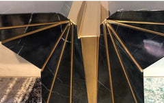 PALLAS Royal Black Marble Console Table - Northern Interiors