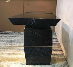 PALLAS Royal Black Marble Console Table - Northern Interiors