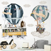 Removable wall decoration cartoon hot air balloon baby room decor stickers - Northern Interiors