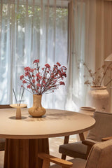 Sculpture Oak Round Dining Table - Northern Interiors