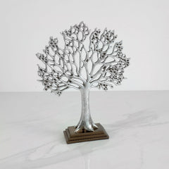 Silver Tree of Life Table Decor - Northern Interiors