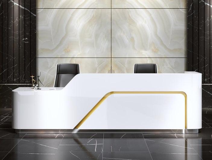 Slick Design Modern Reception Desk - Northern Interiors