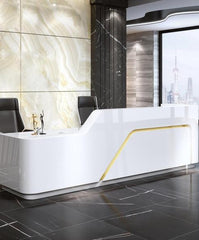 Slick Design Modern Reception Desk - Northern Interiors