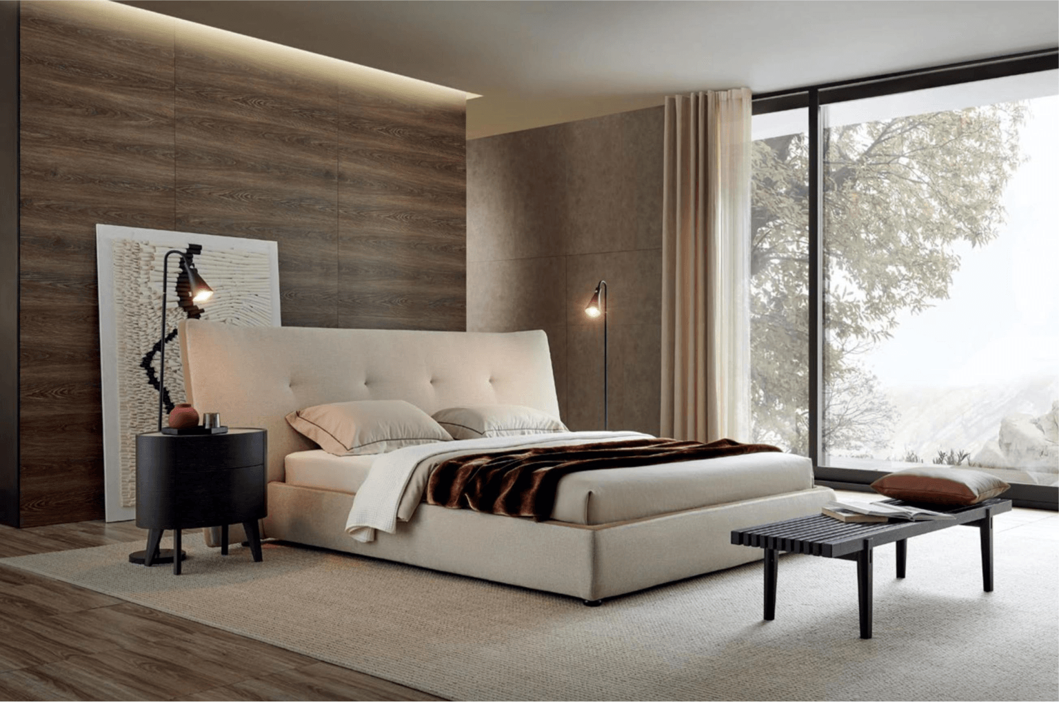 Soft Comfort Modern Bed frame - Northern Interiors