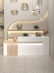 Stylish Modern Reception Desk with LED - Northern Interiors