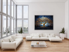 Golden Tree of Life Canvas Art
