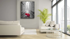 Red Umbrella Canvas Art