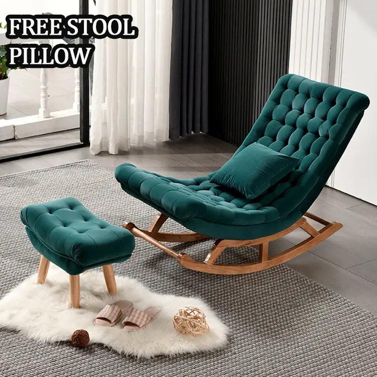 ZEN Lounge Rocking Chair and Ottoman