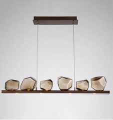 GLASROK Modern Luxury LED Linear Pendant Light - Northern Interiors