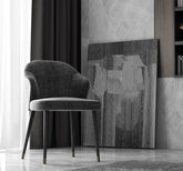 Melinda Gray Velvet Dining Chair - Northern Interiors