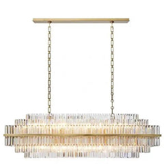 RAZZOR Luxury Crystal Linear Chandelier - Northern Interiors