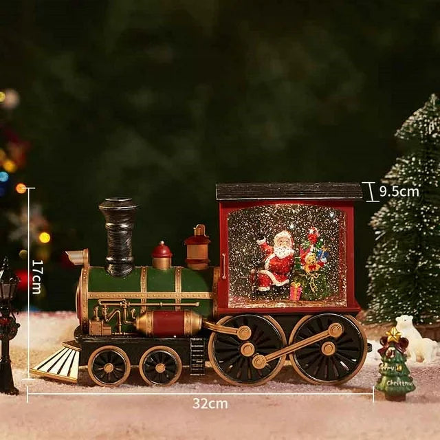 Santa Train Musical Box Chrismas Decor