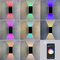 APEX RGB Waterproof LED Modern Indoor/Outdoor Wall Light Sconce