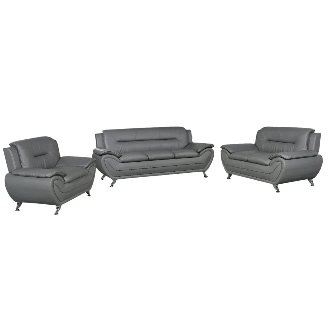 Modern PU Leather Sofa Set