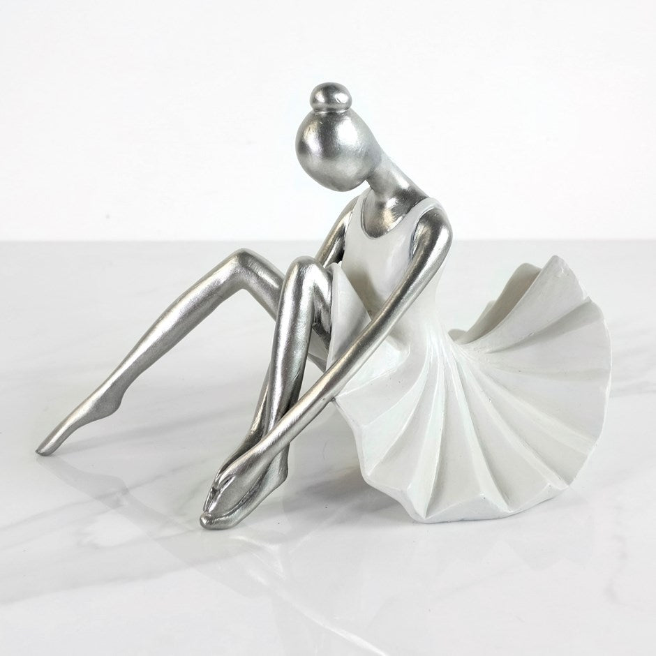 SITTING BALLERINA DRESS Figurine