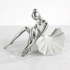 SITTING BALLERINA DRESS Figurine