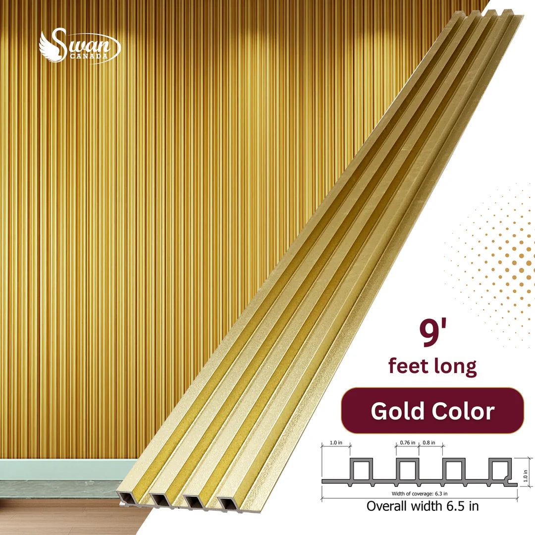 PVC Waterproof 3D Fluted Wall Panel Cladding