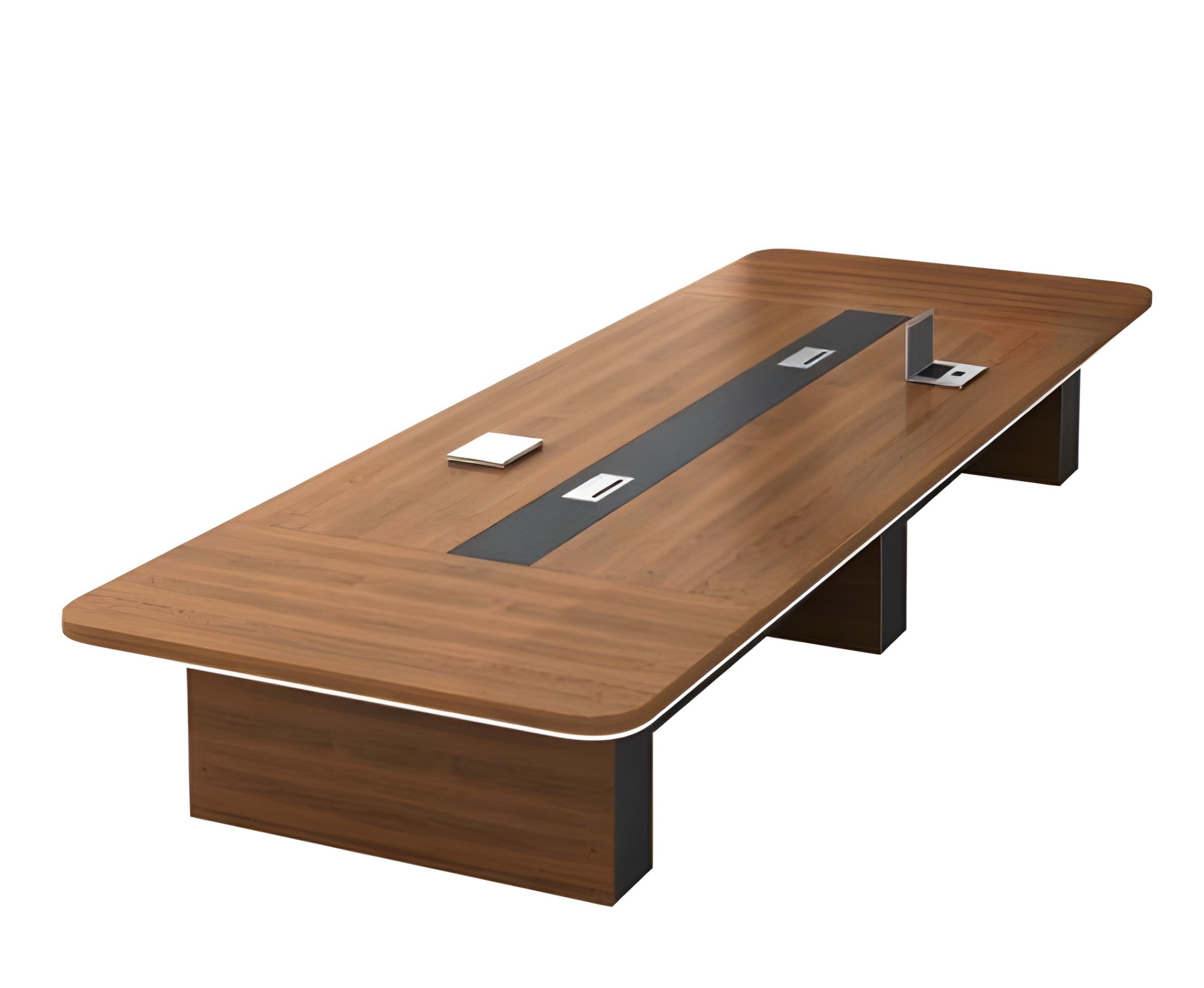 Large Executive Modern Boardroom Table Set with Storage