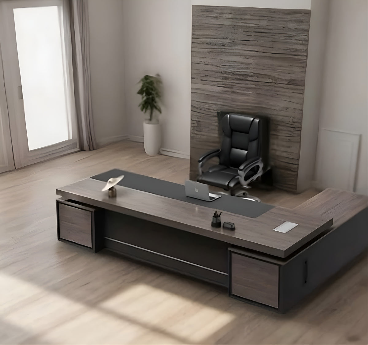 Mastercard Desk ELEGANCE Executive Modern Office Desk – Northern Interiors - CA