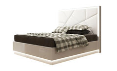 Coterie Lift-top mirrored LED Bed Set