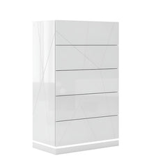 Coterie Lift-top mirrored LED Bed Set