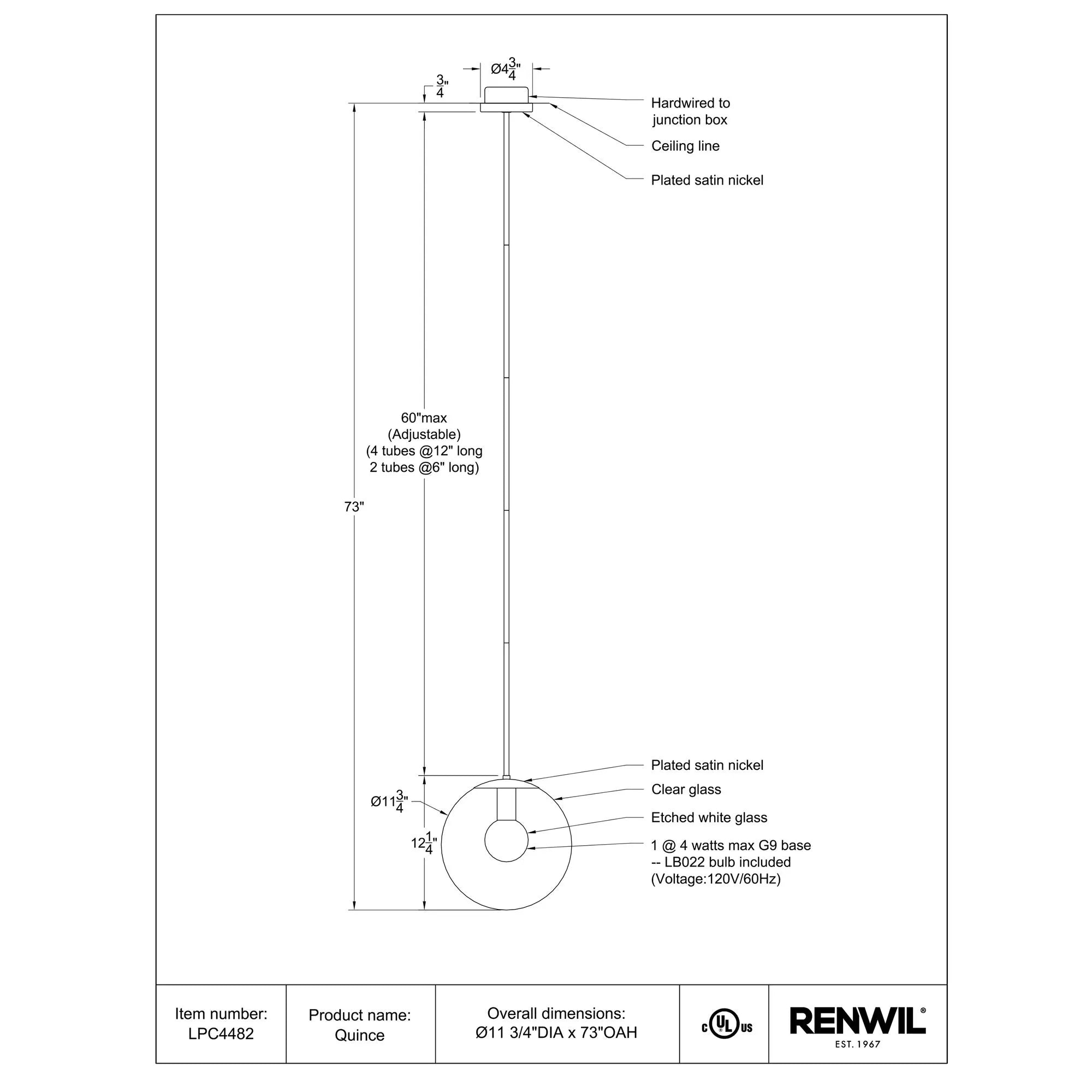 Quince Ceiling Fixture