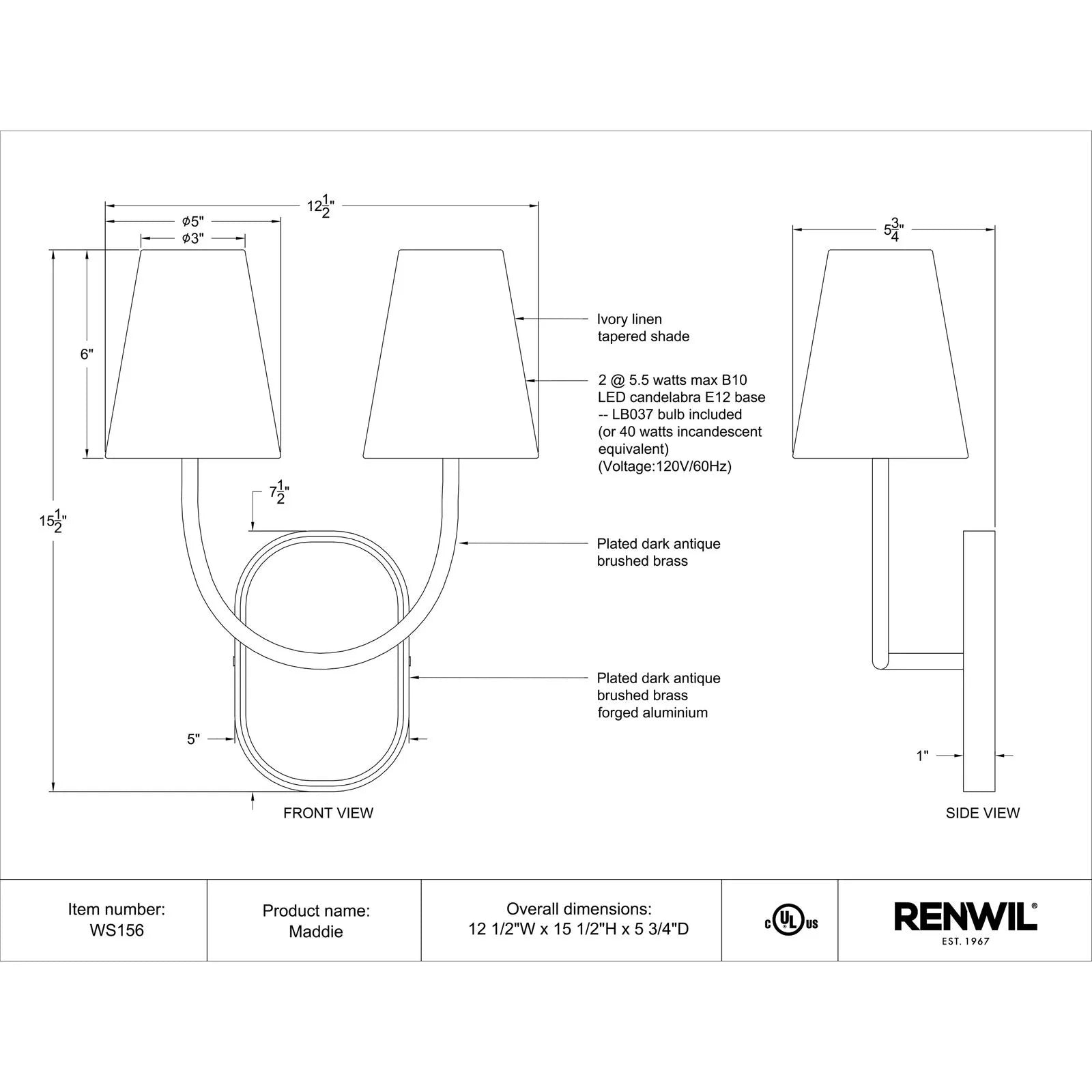 Maddie Wall Sconce