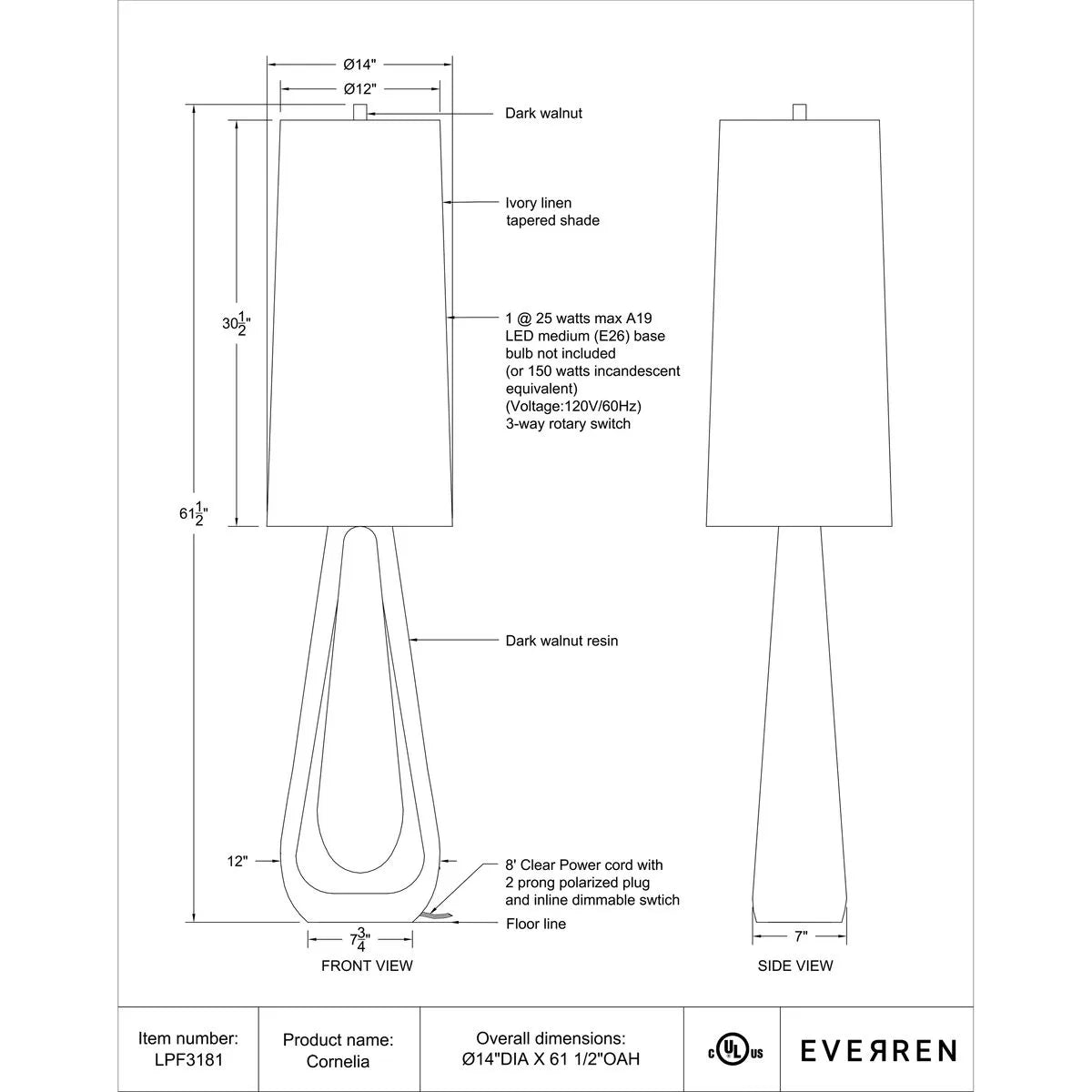 Cornelia Table Lamp