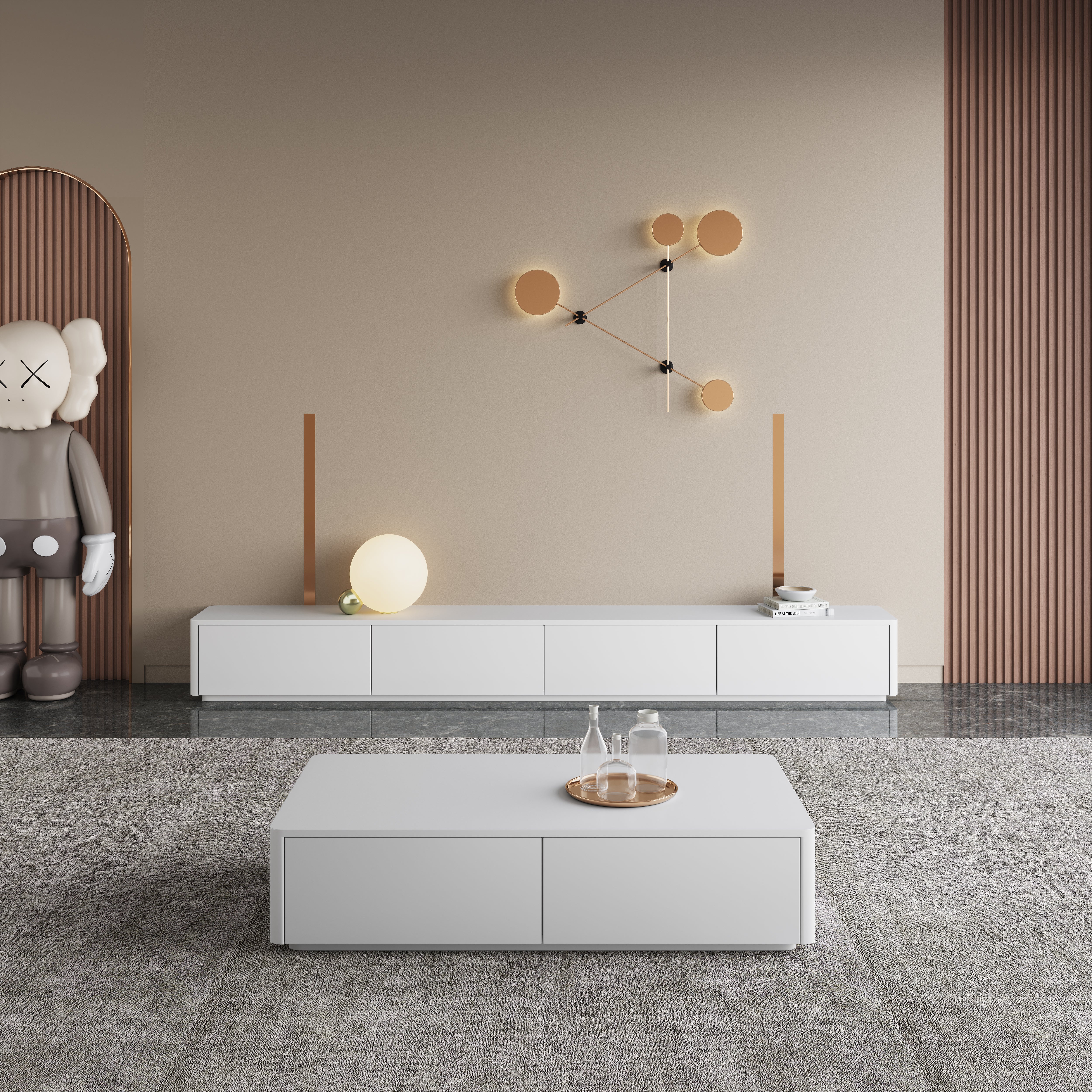 CHIC COVE TV Cabinet & Coffee Table