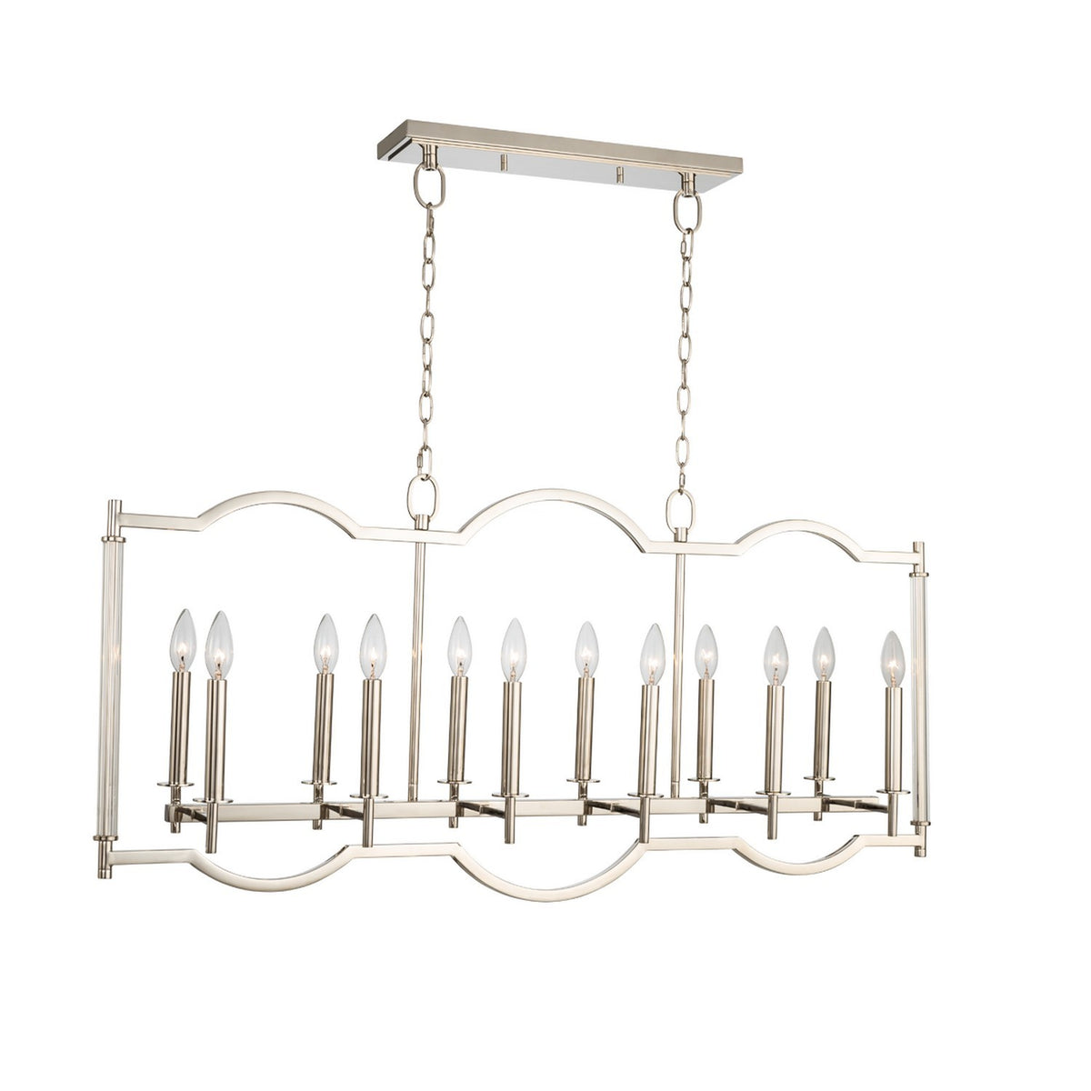 Provence 12 Light Island Light Linear Chandelier