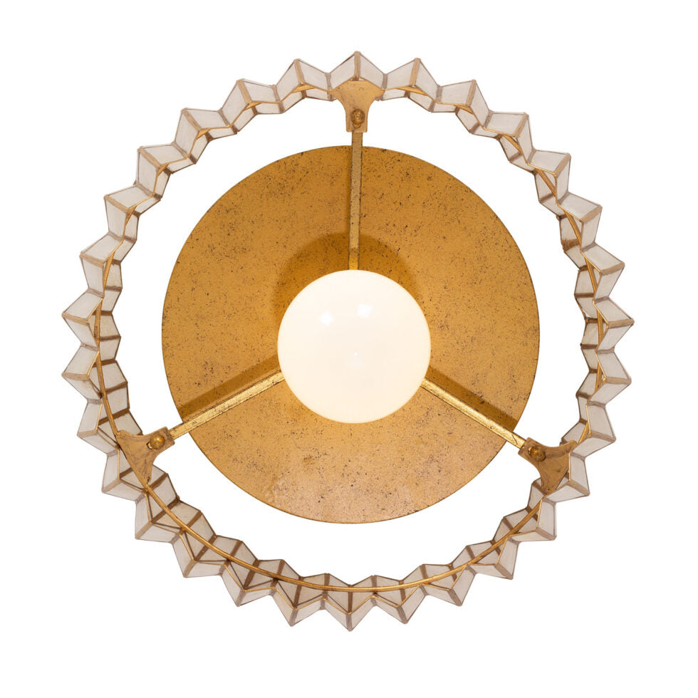 FRACTAL CRYSTAL FLUSH MOUNT