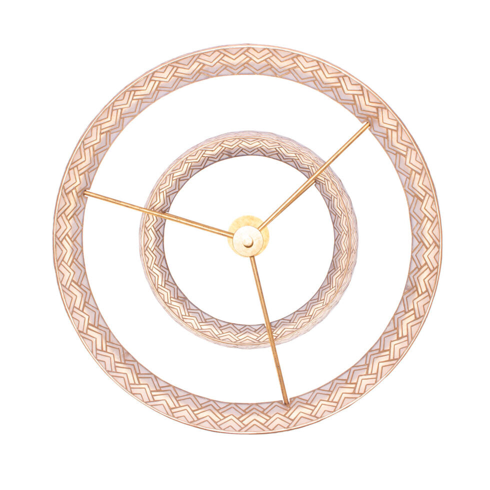 GEO 2-TIER CAPIZ PENDANT