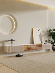 LuxeVision Luxury Wall Mount TV Cabinet and Coffee Table Set