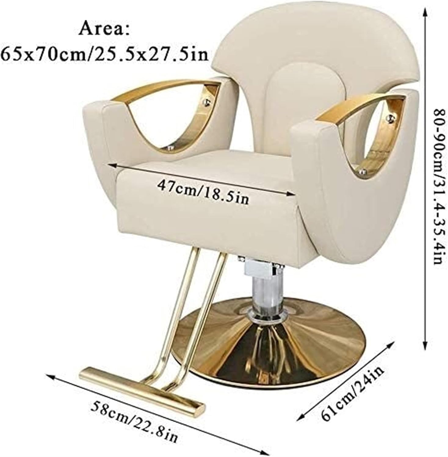 STYLISH GROVE Vanquish Leather Barber Chair